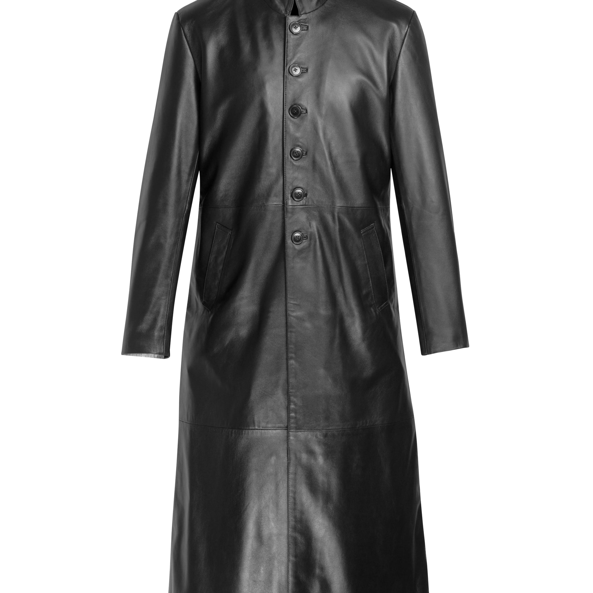 Gilbert black Round collar Black Long coat