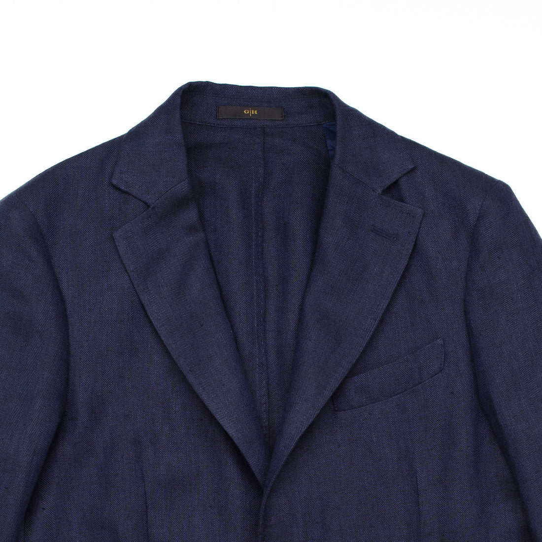 Herringbone  Jacket in Navy