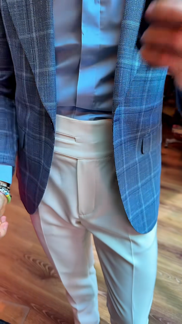 Blue Checkered Blazer