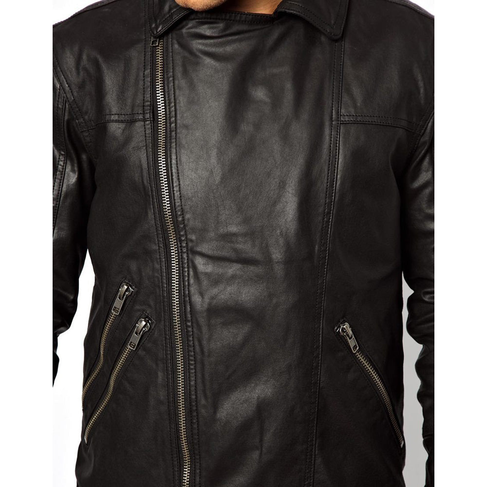 Russo black biker style jacket