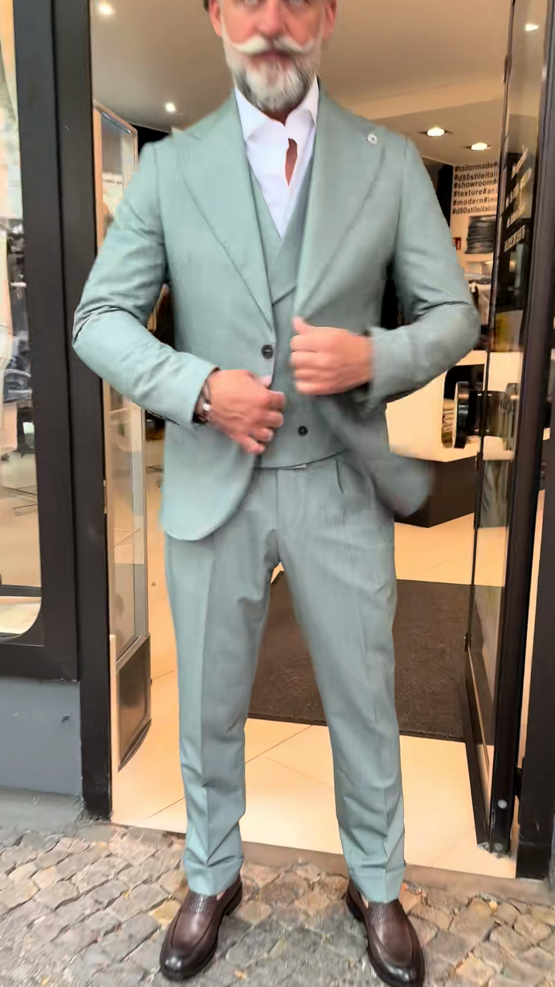 Light Grey Three - Piece Suit