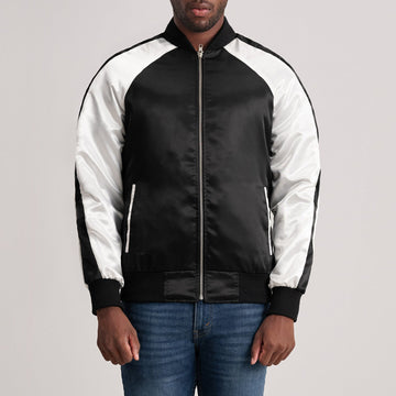 Clarke Black Varsity Jacket