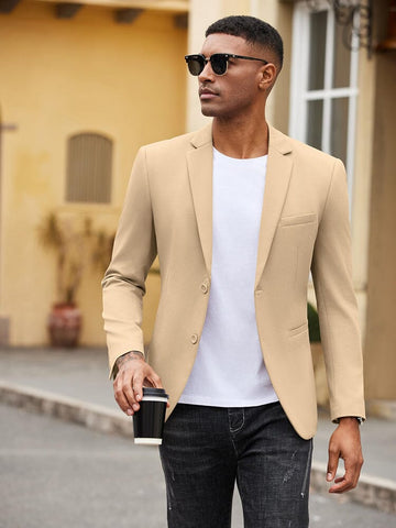 Casual Two-Button Suit Jacket (US Only)