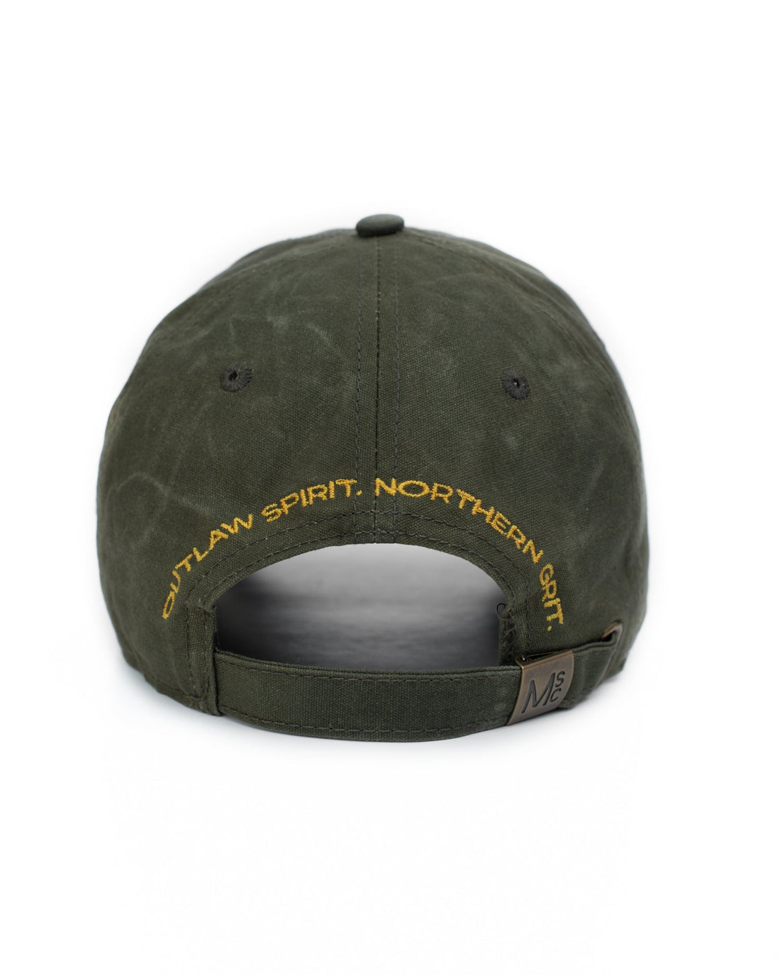 Waxed Canvas Cap: Olive