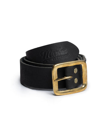 Belt: Black with Brass Buckle