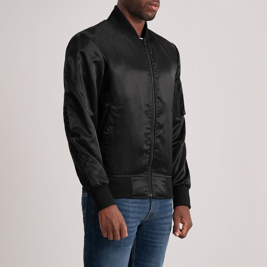 Quinton MA-1 Black Bomber Jacket