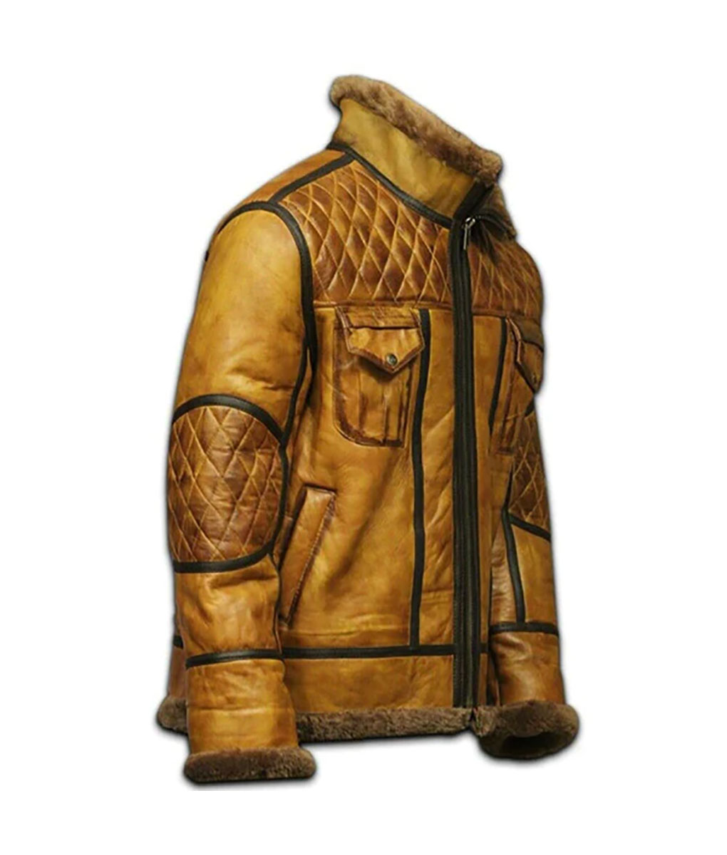 Men’s B10 Bomber RAF Brown Aviator Jacket