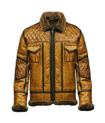 Men’s B10 Bomber RAF Brown Aviator Jacket