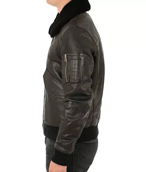 Men’s Burito Brown Aviator Jacket