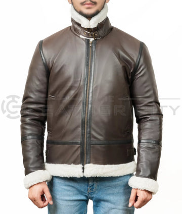 R.A.F Maximus Brown B3 Bomber Jacket