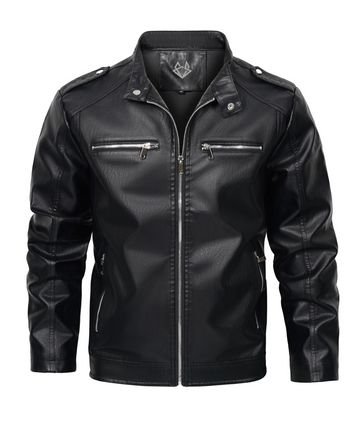 Axel Classic Black Biker Leather Jacket