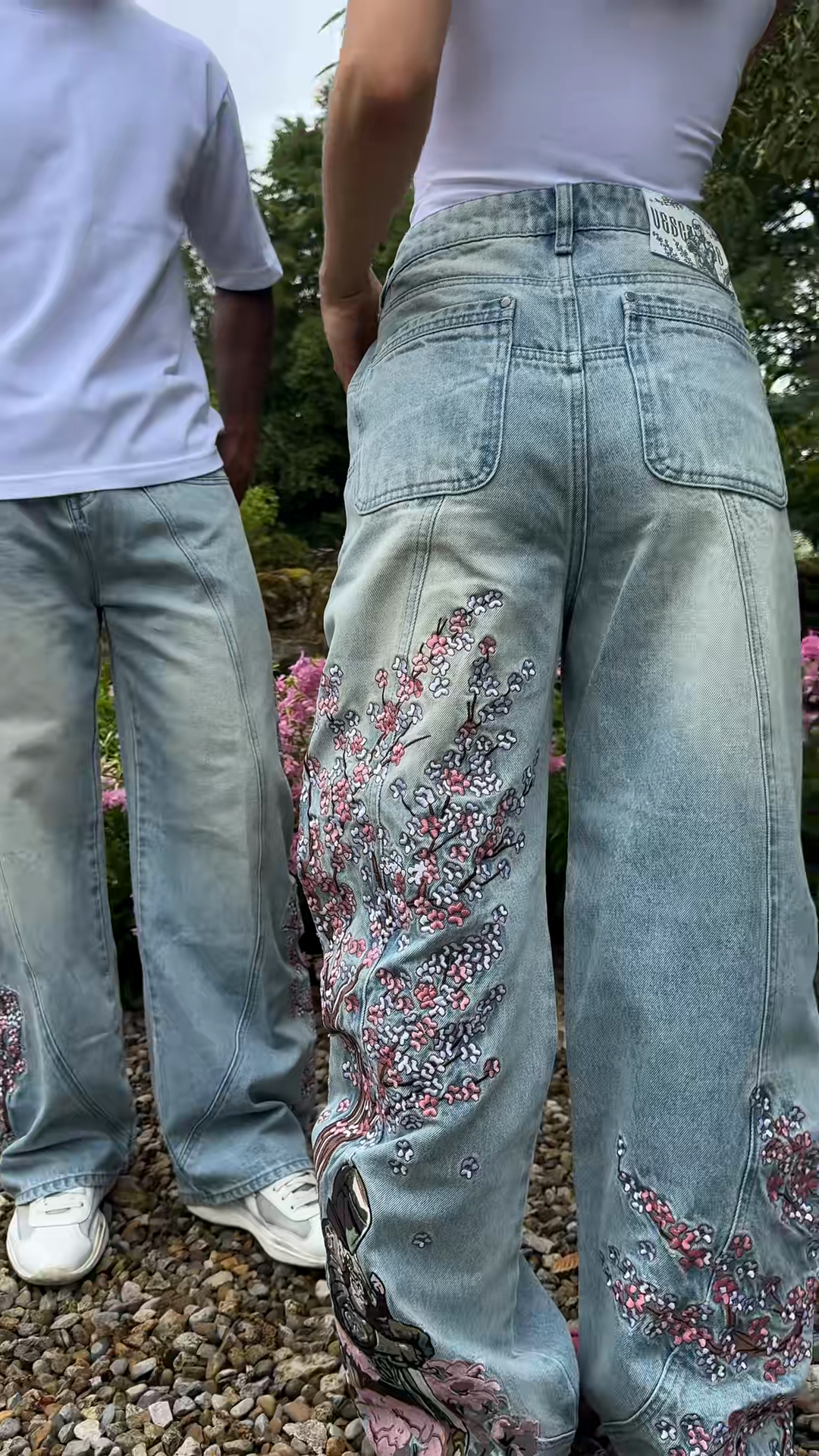 Embroidered Denim Jeans