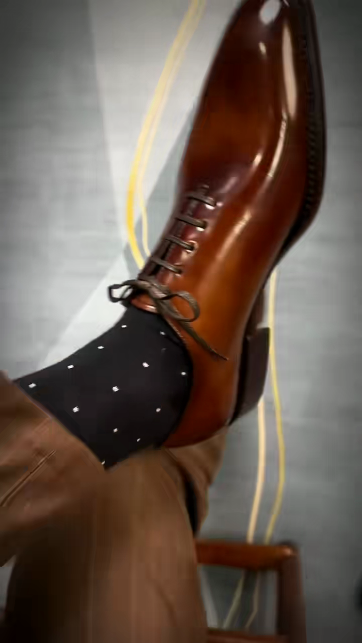 Brown Leather Oxford Shoes